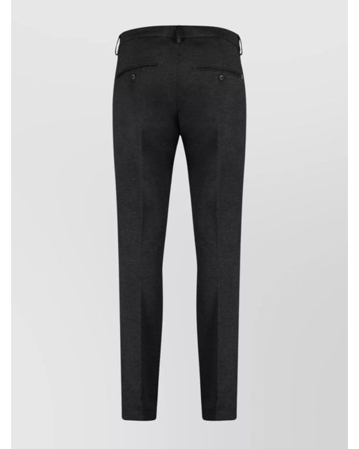 Dondup Black Tailored Trousers for men