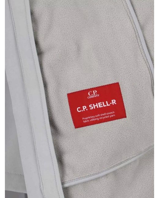 C P Company Gray Hooded Jacket for men