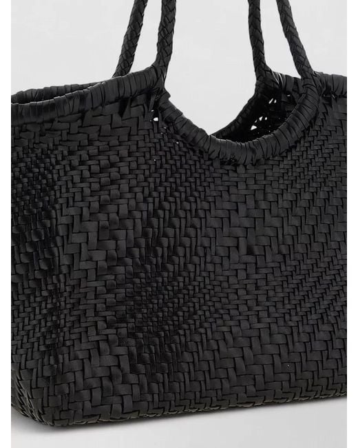 Dragon Diffusion Black Nantucket Big Leather Beach Bag