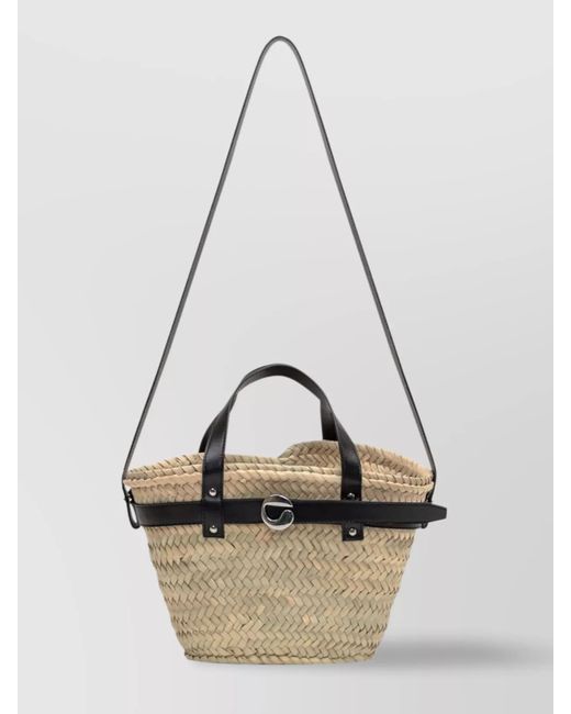 Coperni White Woven Texture Tote Bag