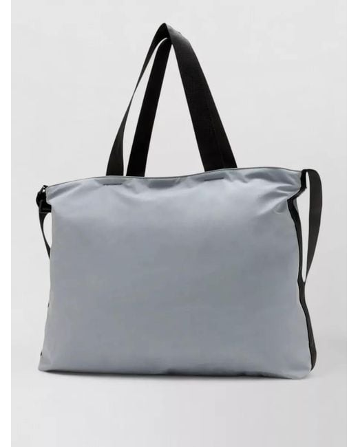 Rains Gray Dash Messenger Tote Bag Top Handles