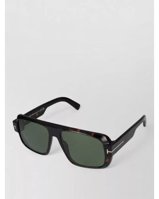 Tom Ford Metallic Sunglasses Ft1101 Square Frame Mm Lenses