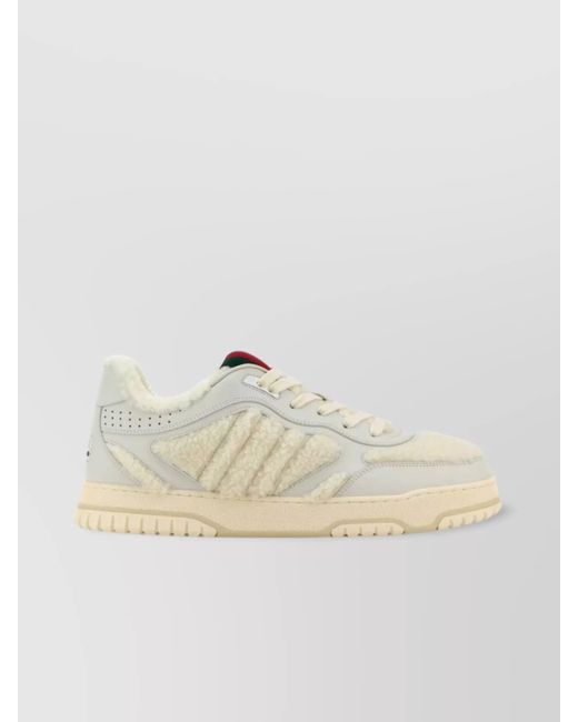 Gucci Natural Leather Low-Top Sneakers for men