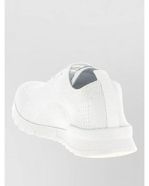 Kiton White Low-Top Sneakers for men
