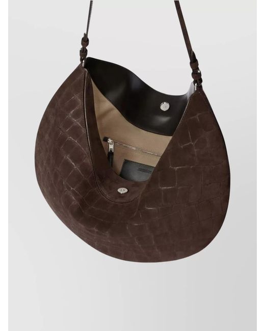 Jacquemus Brown Calf Leather Shoulder Bag
