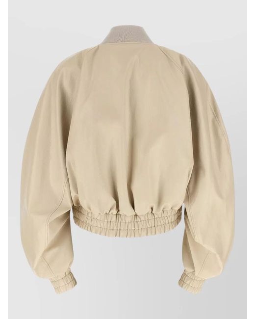 ANDAMANE Natural Sierra Bomber Jacket Long Sleeves