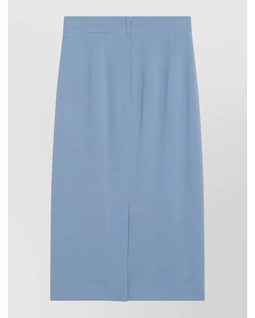 Dolce & Gabbana Blue Stretch Pencil Skirt