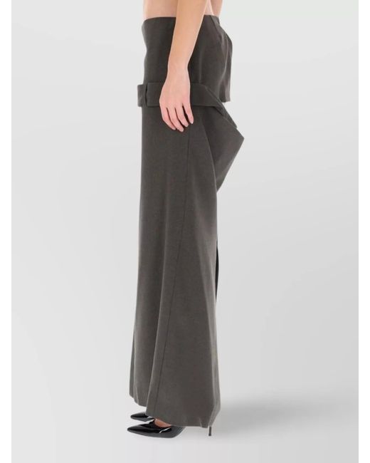 Jean Paul Gaultier Multicolor Virgin Wool High-Rise Skirt