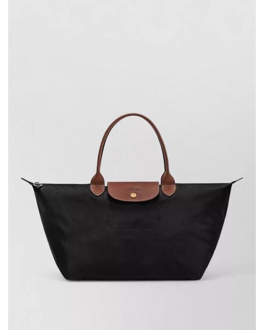 Longchamp Black Le Pliage L Tote Bag Top Handles