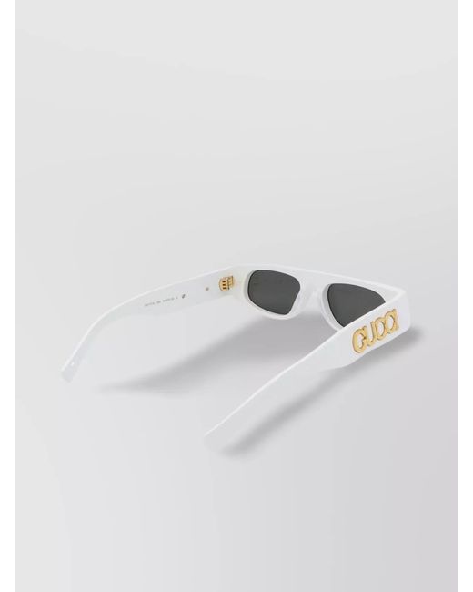 Gucci White Acetate Sunglasses