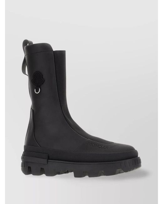 Moncler Genius Black Leather Chelsea Boots