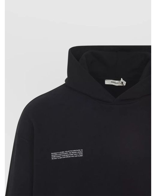 PANGAIA Blue Cotton Oversized Hoodie