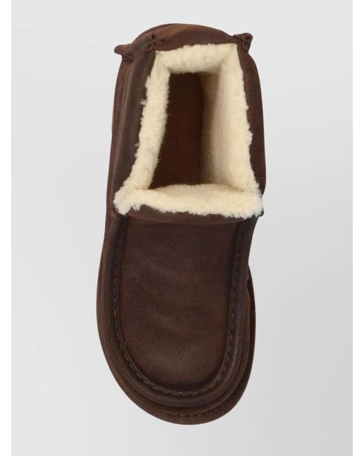 J.W. Anderson Black Shearling Lined Suede Ankle Boots
