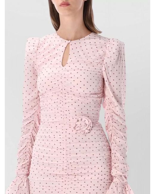 ROTATE BIRGER CHRISTENSEN White Ruched Mini Dress
