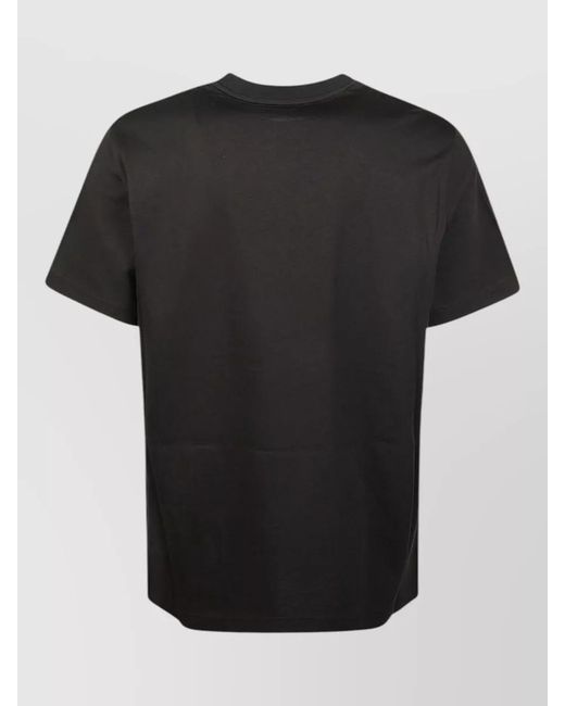 Moncler Black Cotton T-Shirt for men