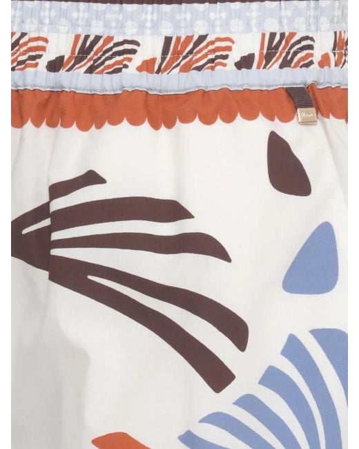 Herno Multicolor Printed Knee-Length Shorts