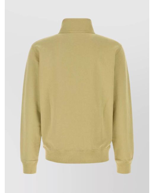 Maison Kitsuné Yellow Cotton Sweatshirt for men