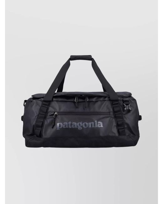 Patagonia Black Recycled Polyester Travel Duffel Bag for men