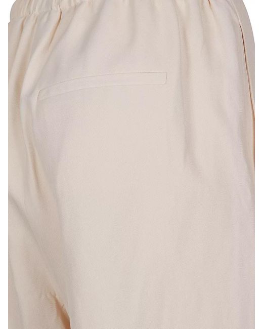Loulou de Saison Natural Iva Shorts Tailored Style Back Pockets