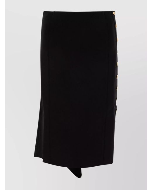 Givenchy Black Asymmetric Skirt