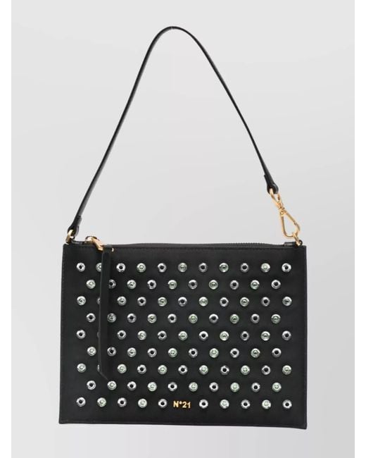 N°21 Black Satin Bucket Bag