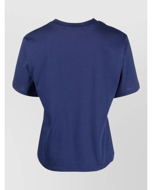 Peuterey Blue Logo Cotton Jersey T Shirt Graffiti