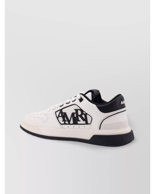 Amiri White Low Top Star Perforated Sneakers for men
