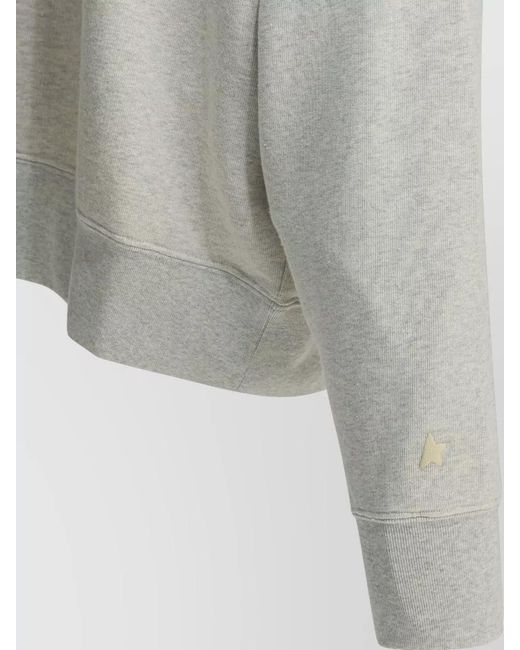 Golden Goose Deluxe Brand Gray Star Print Crew Neck Sweatshirt