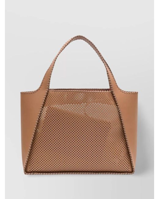 Stella McCartney Brown Stella Logo Tote Bag