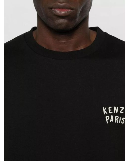 KENZO Black Cotton Oversized Short-Sleeve T-Shirt for men