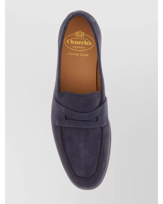 Church's Blue Suede Loafers for men