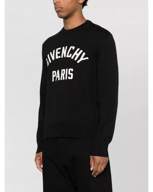 Givenchy Black Couture Seam Knit Sweater Paris Detail for men