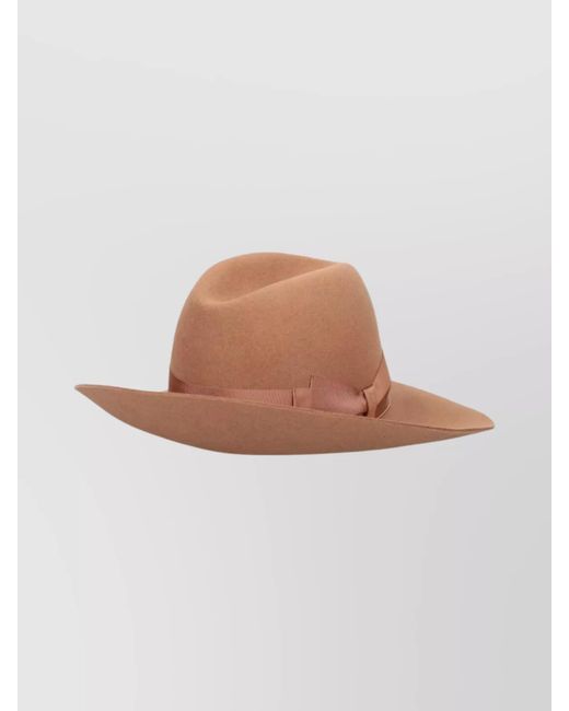 Borsalino Multicolor Fur Felt Fedora Hat