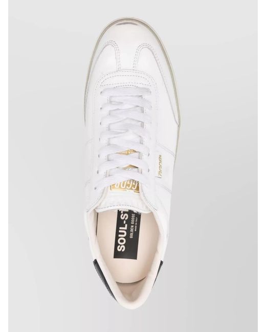 Golden Goose Deluxe Brand White Distressed Low Top Sneakers for men