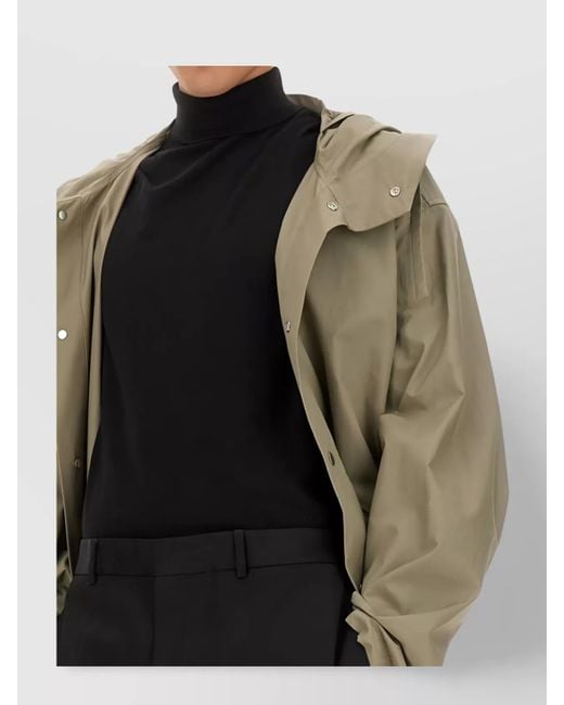 Jil Sander Black Cotton Parka for men