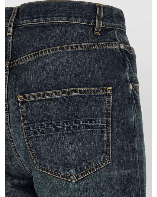 NAMACHEKO Blue Warkworth Straight Jeans Belt Loops Five Pockets for men