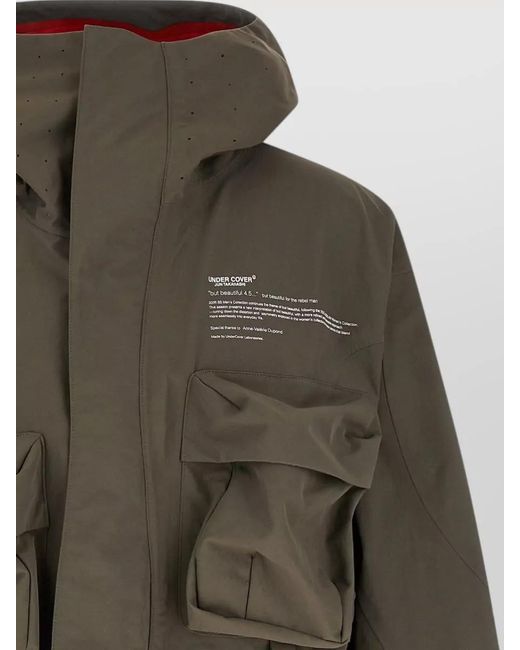 Undercover Green Technical Parka for men
