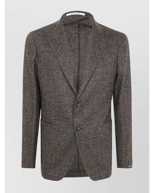 Tagliatore Gray Single-Breasted Suit for men