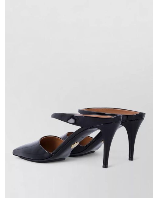 Stella McCartney Multicolor Pointed Toe Patent Finish Heeled Mules