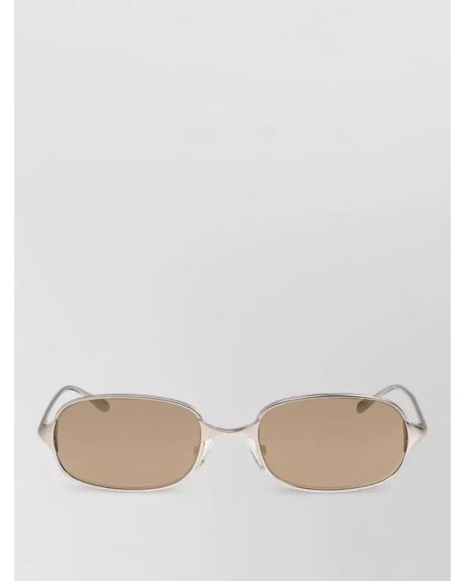 McQueen Natural Sunglasses Frame Shape Lenses Silk Nylon