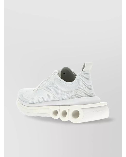 Ferragamo White Mina Low-Top Sneakers