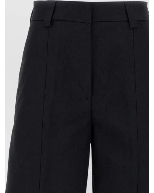 Thelatest Blue Alma Cotton Wide-Leg Trousers