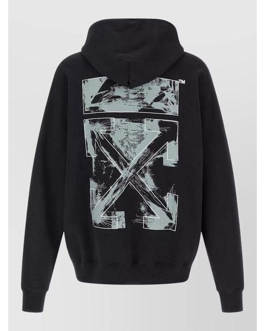 Off-White c/o Virgil Abloh Blue Arrow Skate Hoodie Graphic Back Print for men