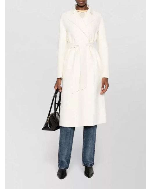 Max Mara Natural Silk Cashmere Wrap Coat