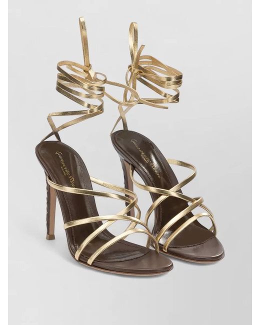 Gianvito Rossi Multicolor High Heel Sandals Open Toe Straps