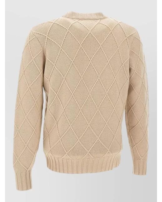 Filippo De Laurentis Natural Crew Neck Jumper for men