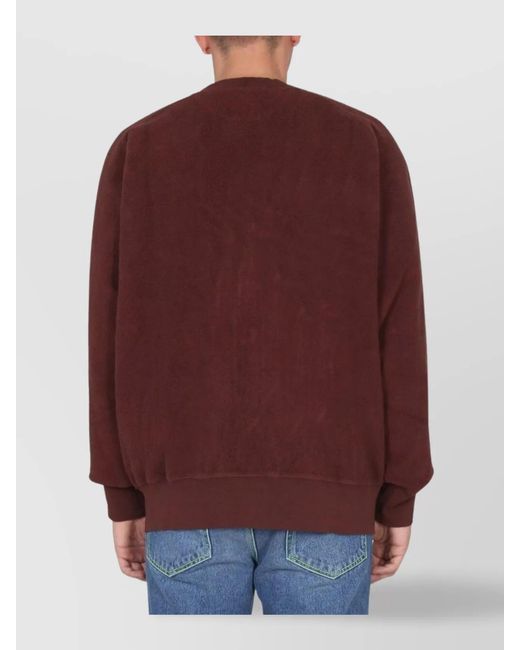 MSGM Purple V-Neck Cardigan for men