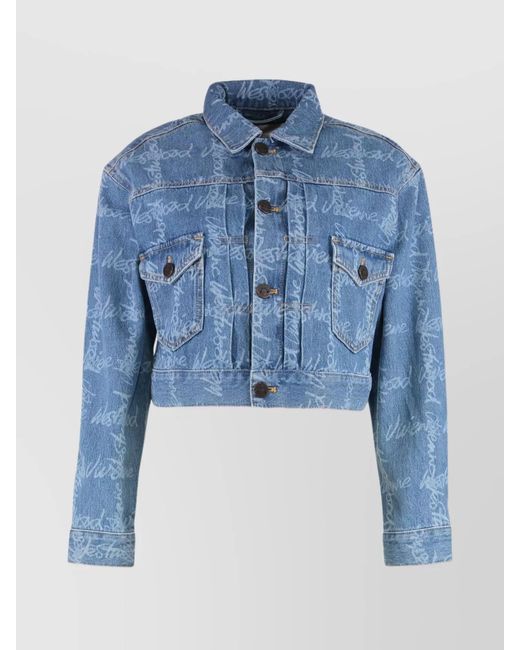 Vivienne Westwood Blue Denim Cropped Jacket