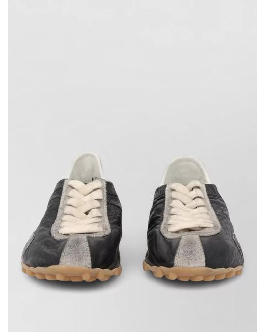 Maison Margiela Multicolor Lace Up Low Top Shoes Contrasting Panels
