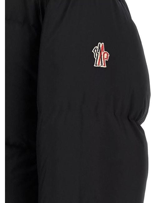 Moncler Black Nylon Hooded Padded Ski Jacket for men